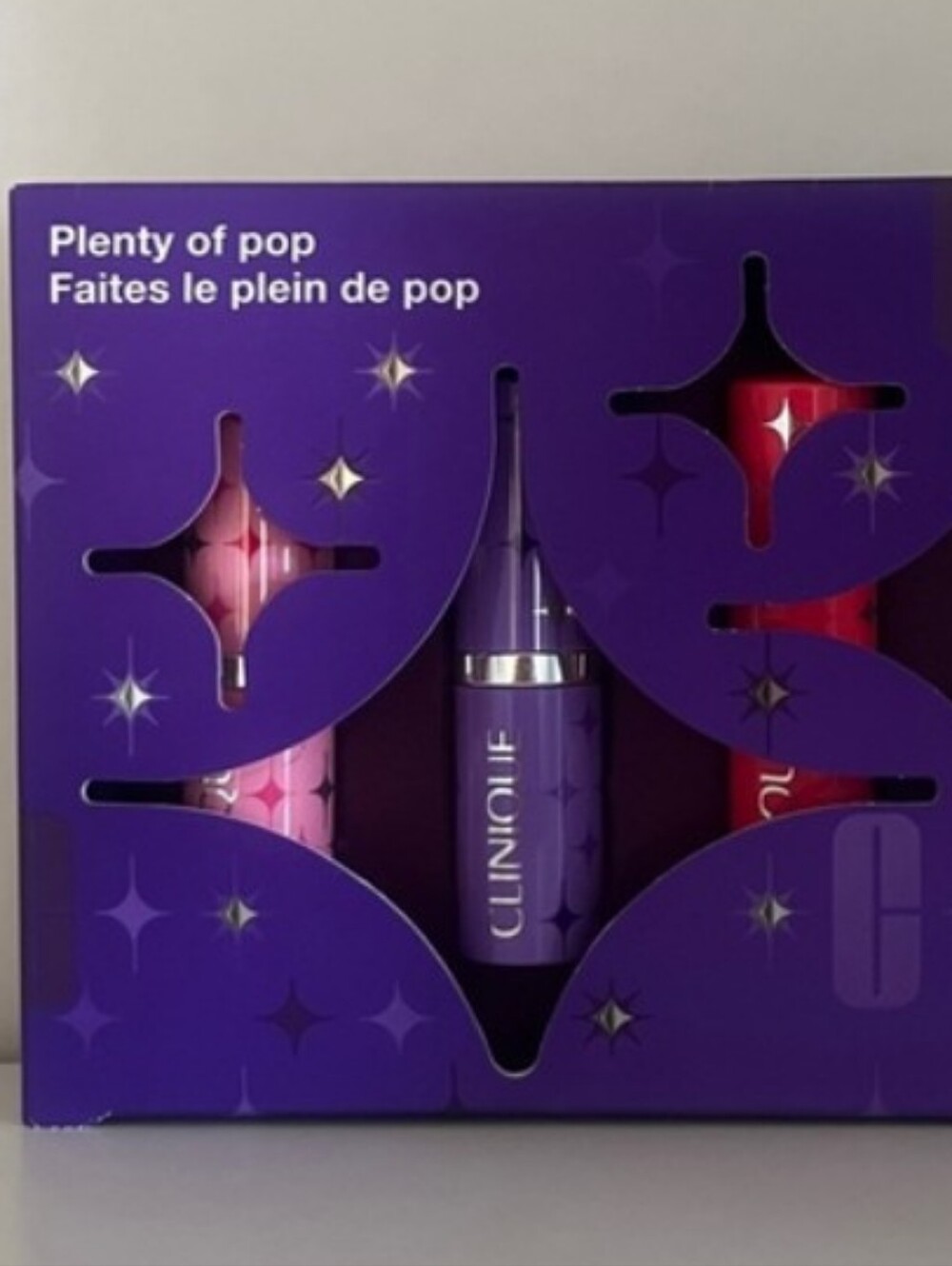 Clinique-4PC " Plenty Of Pop " 💄Lipstick Set
